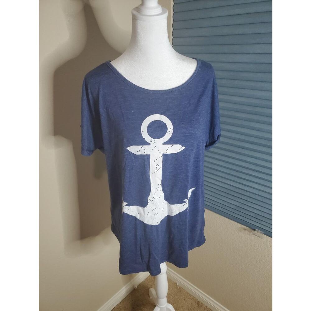 Leadingstar Anchor Shirt Womans Top Size XL